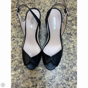 Sandals Heels Wedge By Bcbg In Black, Size: 8.5