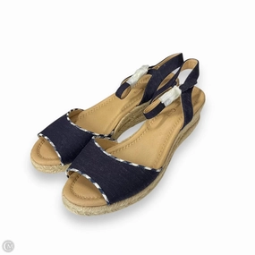 Sandals Heels Wedge By Charter Club In Navy, Size: 8.5