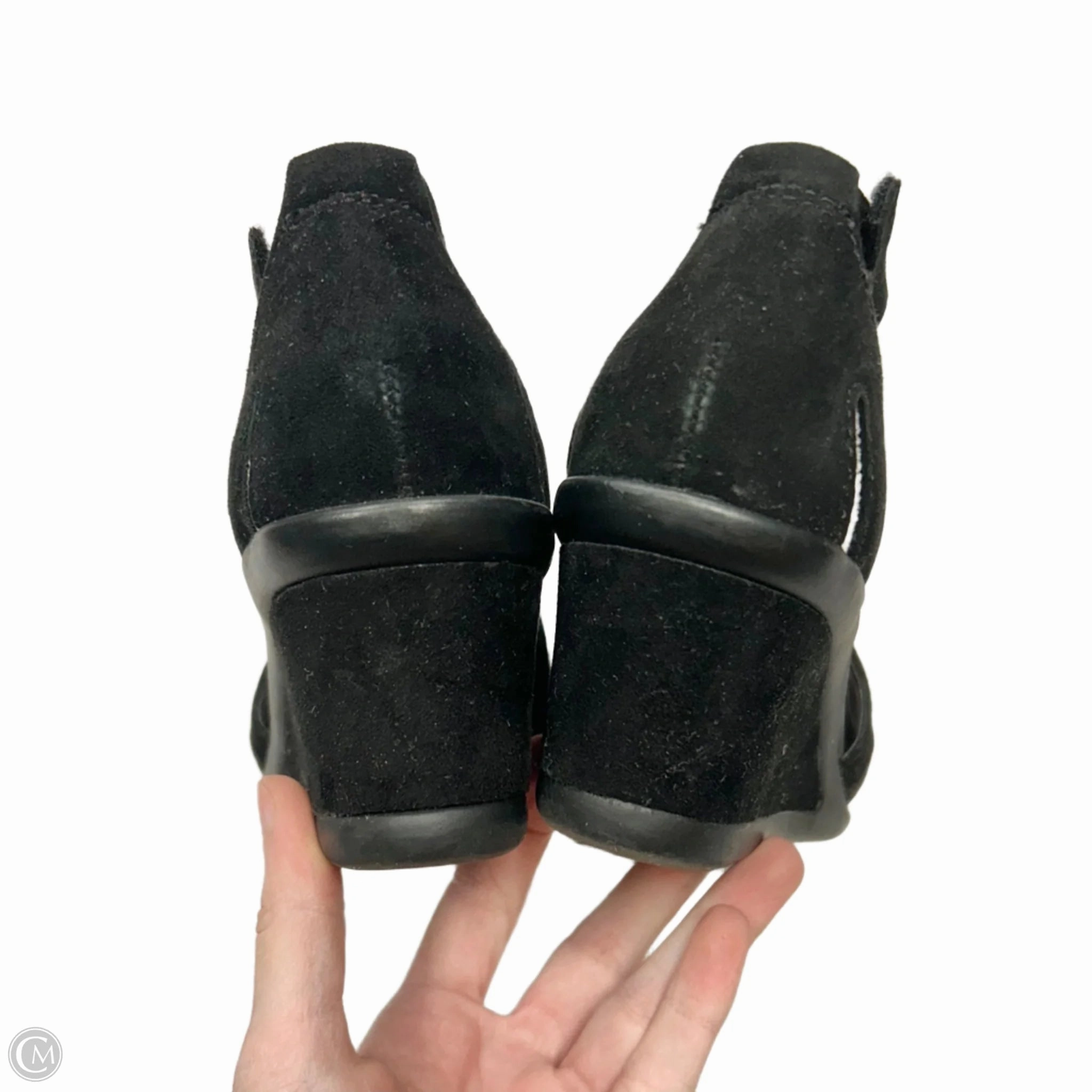 Sandals Heels Wedge By Earth In Black, Size: 7.5