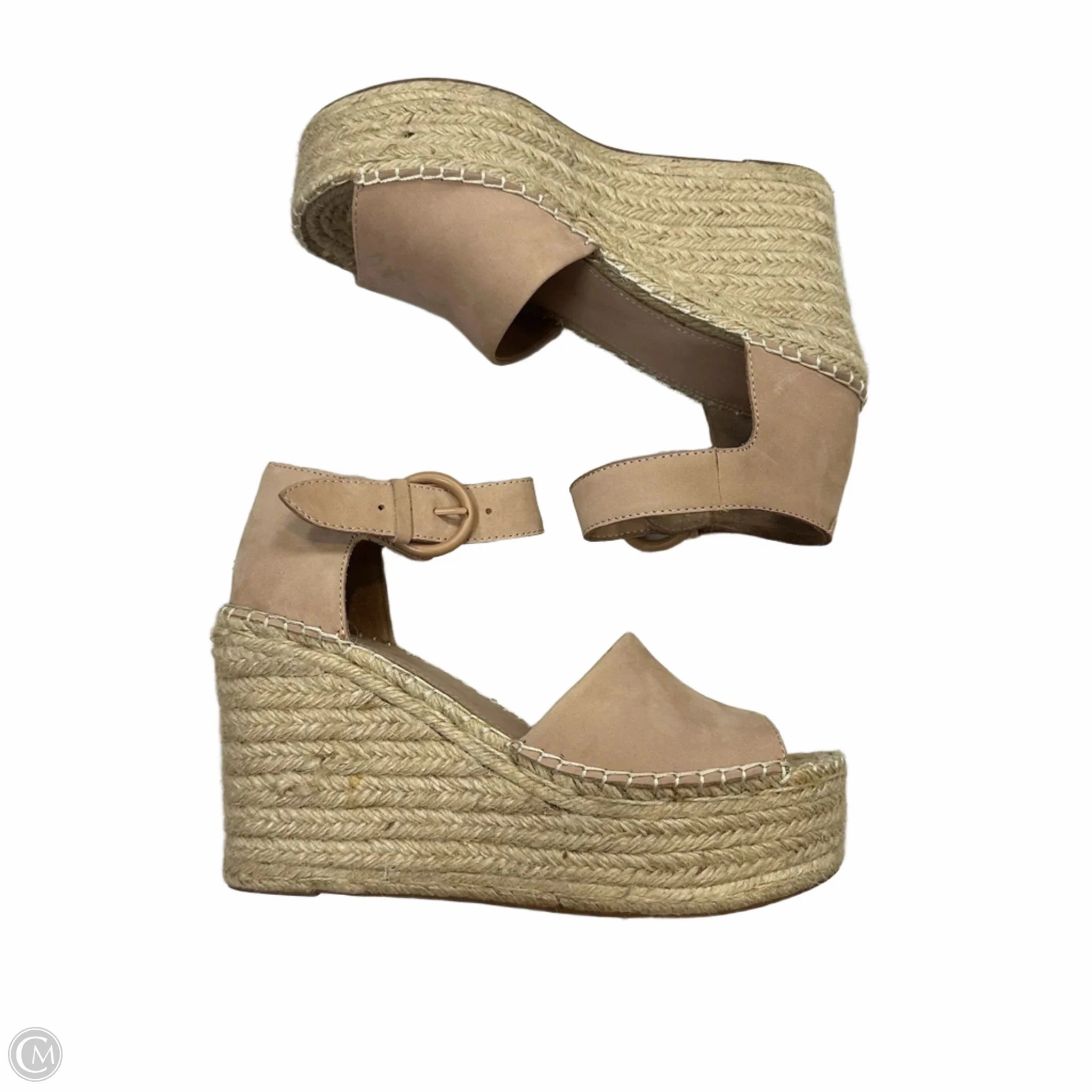 Sandals Heels Wedge By Marc Fisher In Pink, Size: 8.5