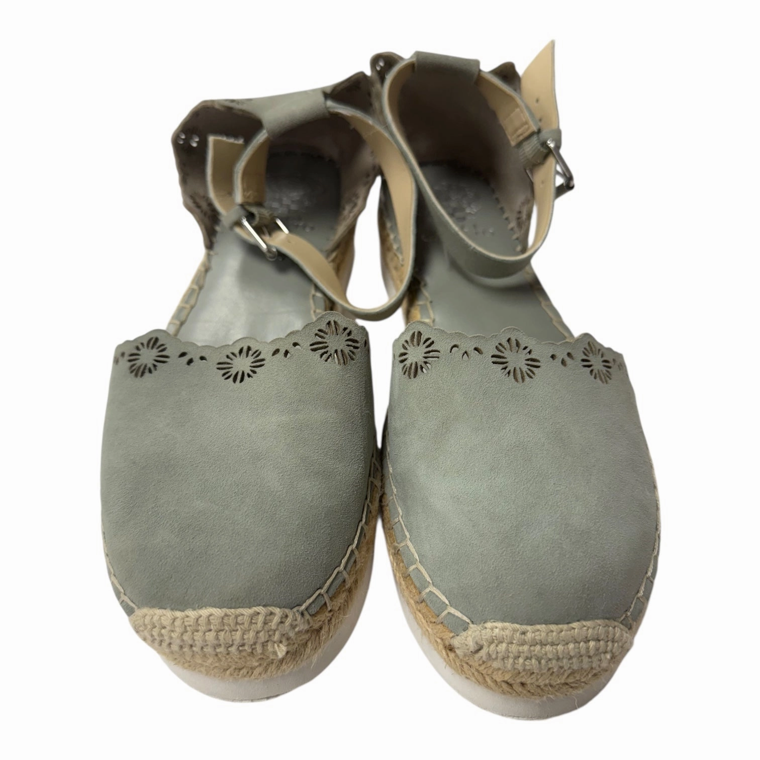Sandals Heels Wedge By Vince Camuto In Green, Size:9.5