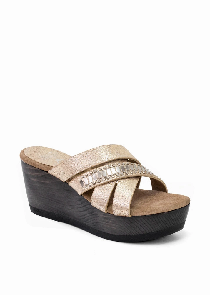 Shay Wedge - White Gold Sheen