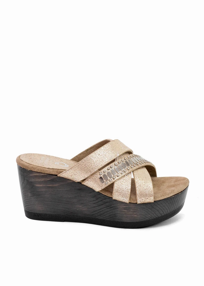 Shay Wedge - White Gold Sheen