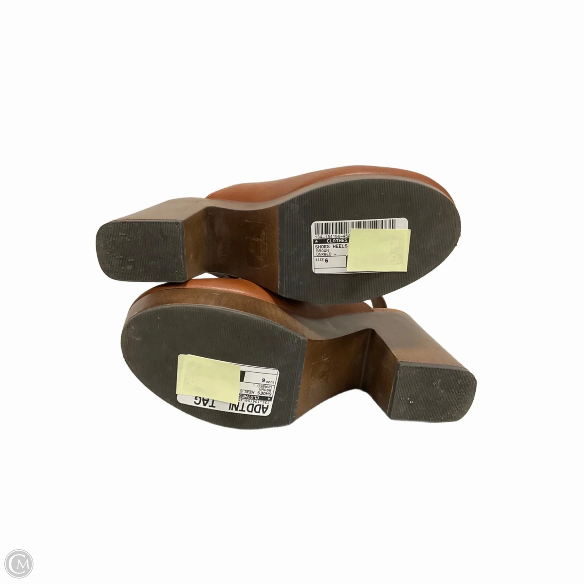 Shoes Heels Block By Clothes Mentor In Brown, Size: 6