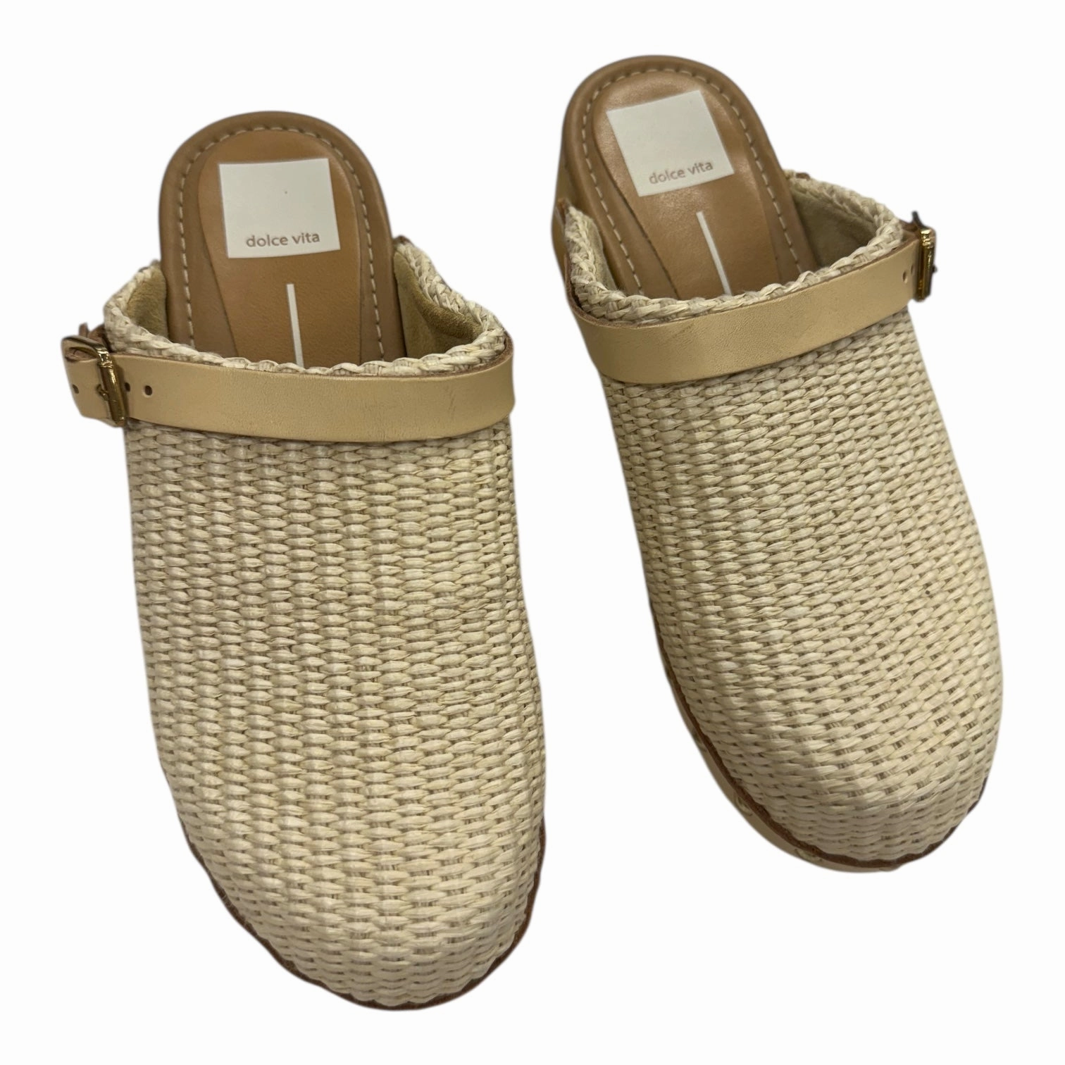 SHOES HEELS BLOCK by DOLCE VITA In CREAM, Size: 6.5