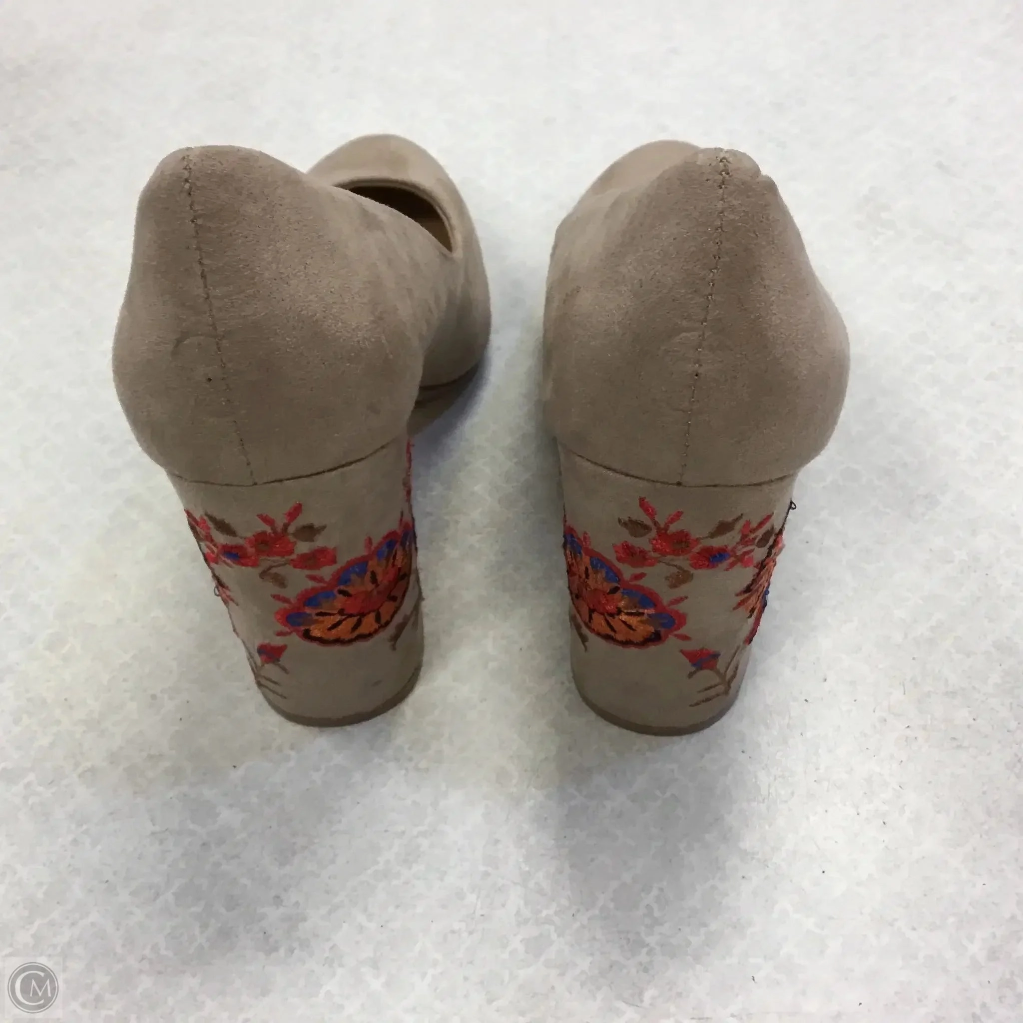 Shoes Heels Block By Restricted In Tan, Size: 7