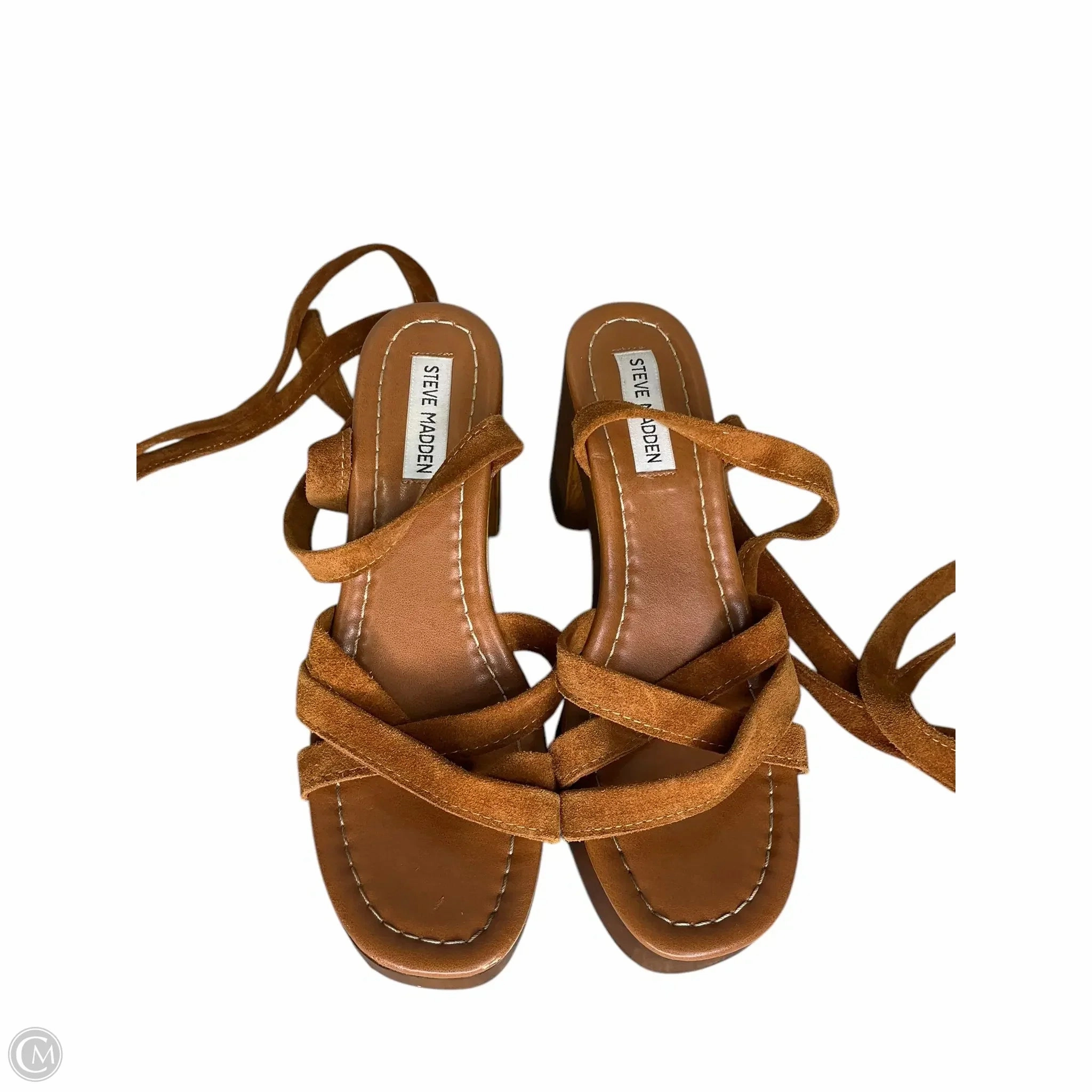 Shoes Heels Block By Steve Madden In Brown, Size: 9