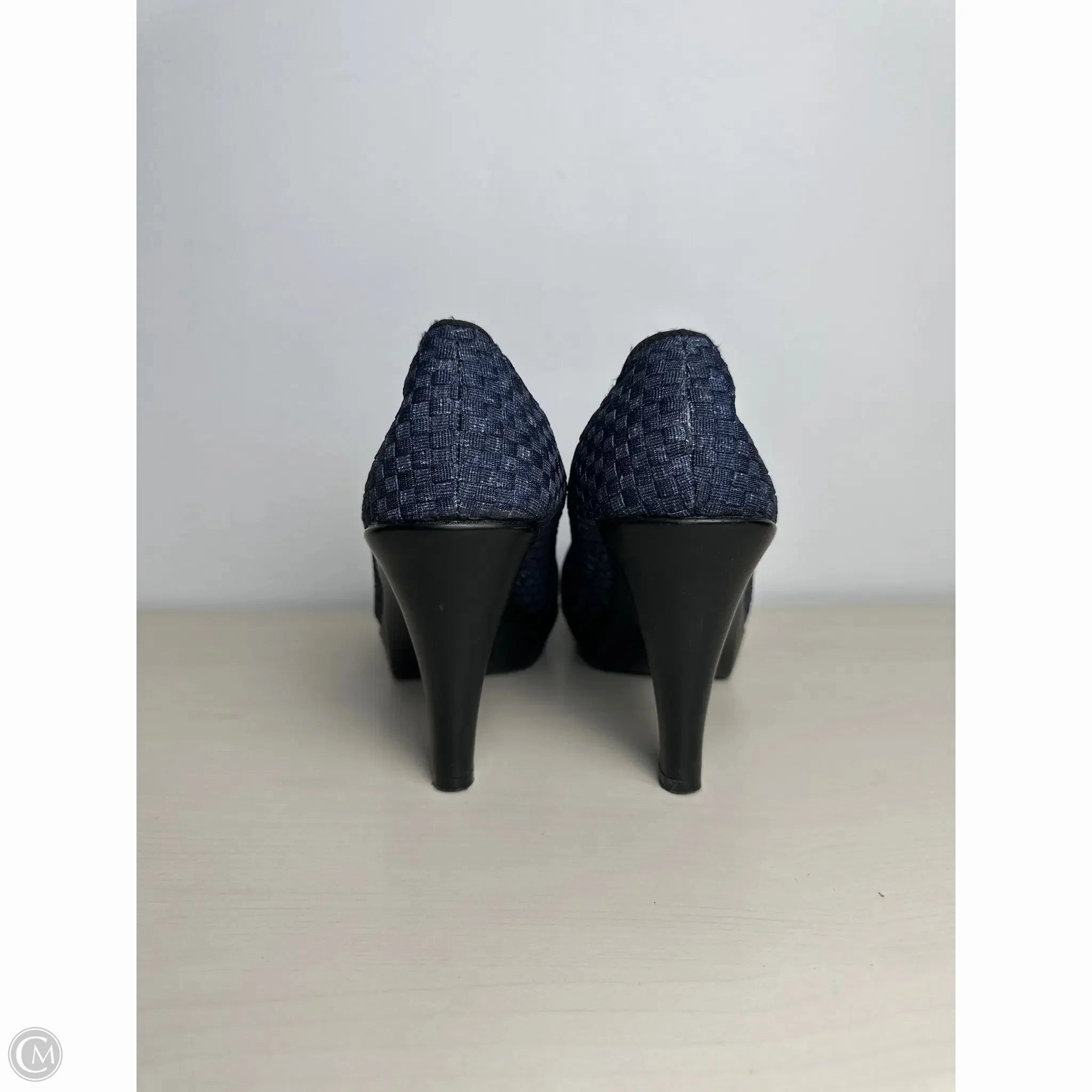 Shoes Heels Stiletto By Bernie Mev In Blue, Size: 9