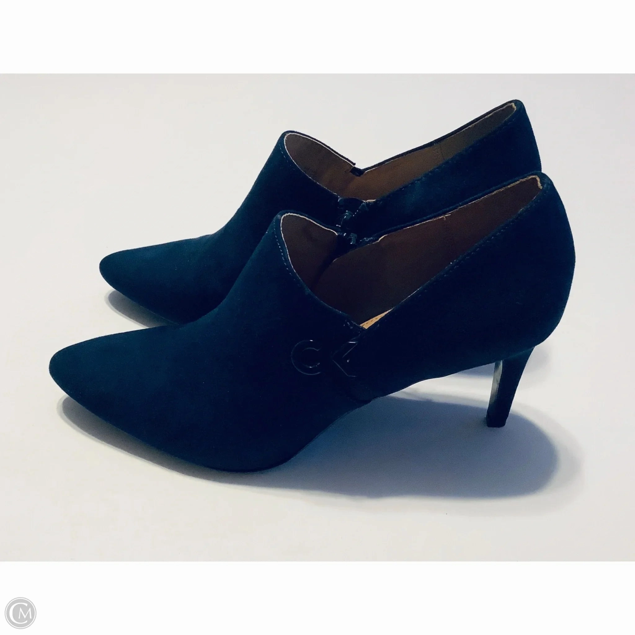 Shoes Heels Stiletto By Calvin Klein In Navy, Size: 10