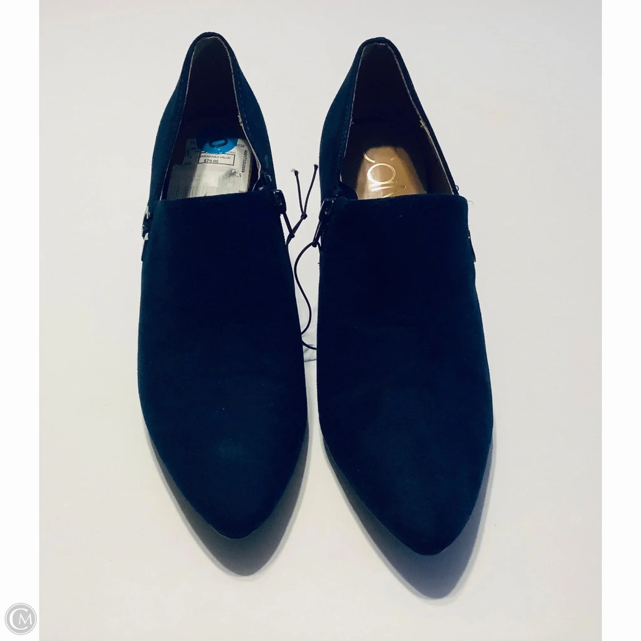 Shoes Heels Stiletto By Calvin Klein In Navy, Size: 10
