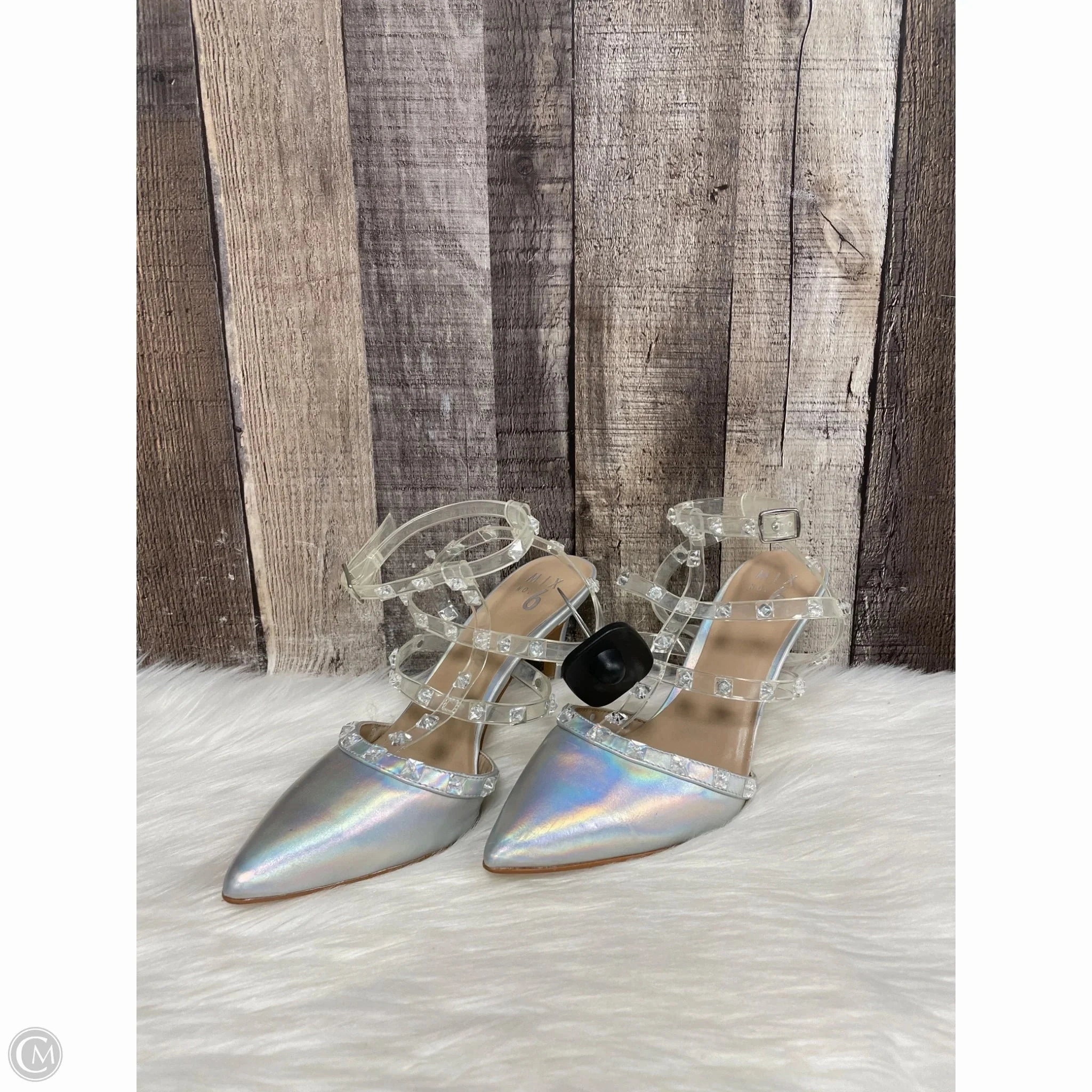 Shoes Heels Stiletto By Mix No 6 In Clear, Size: 8