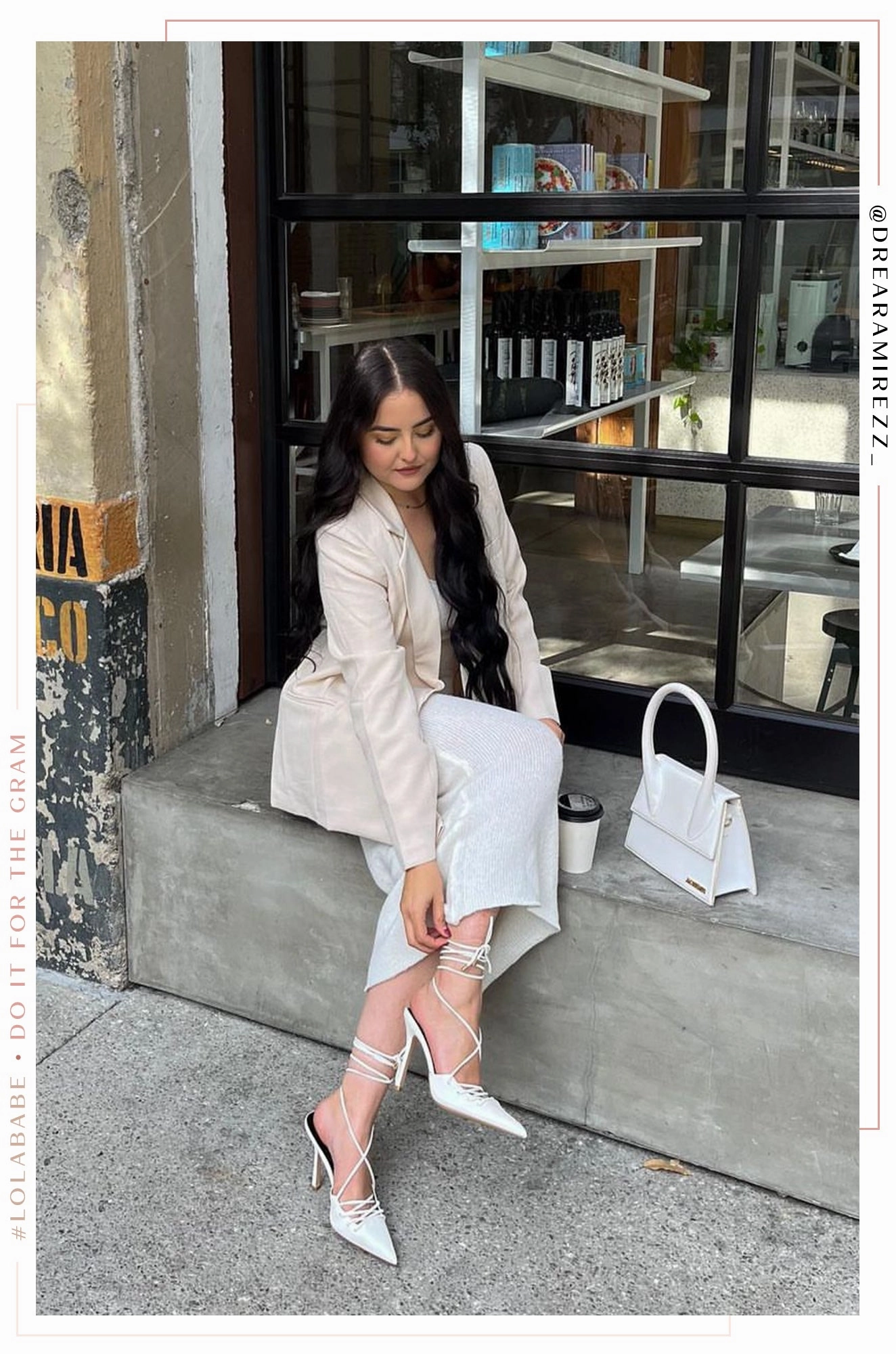 Simone Lace Up High Heel Pumps - White