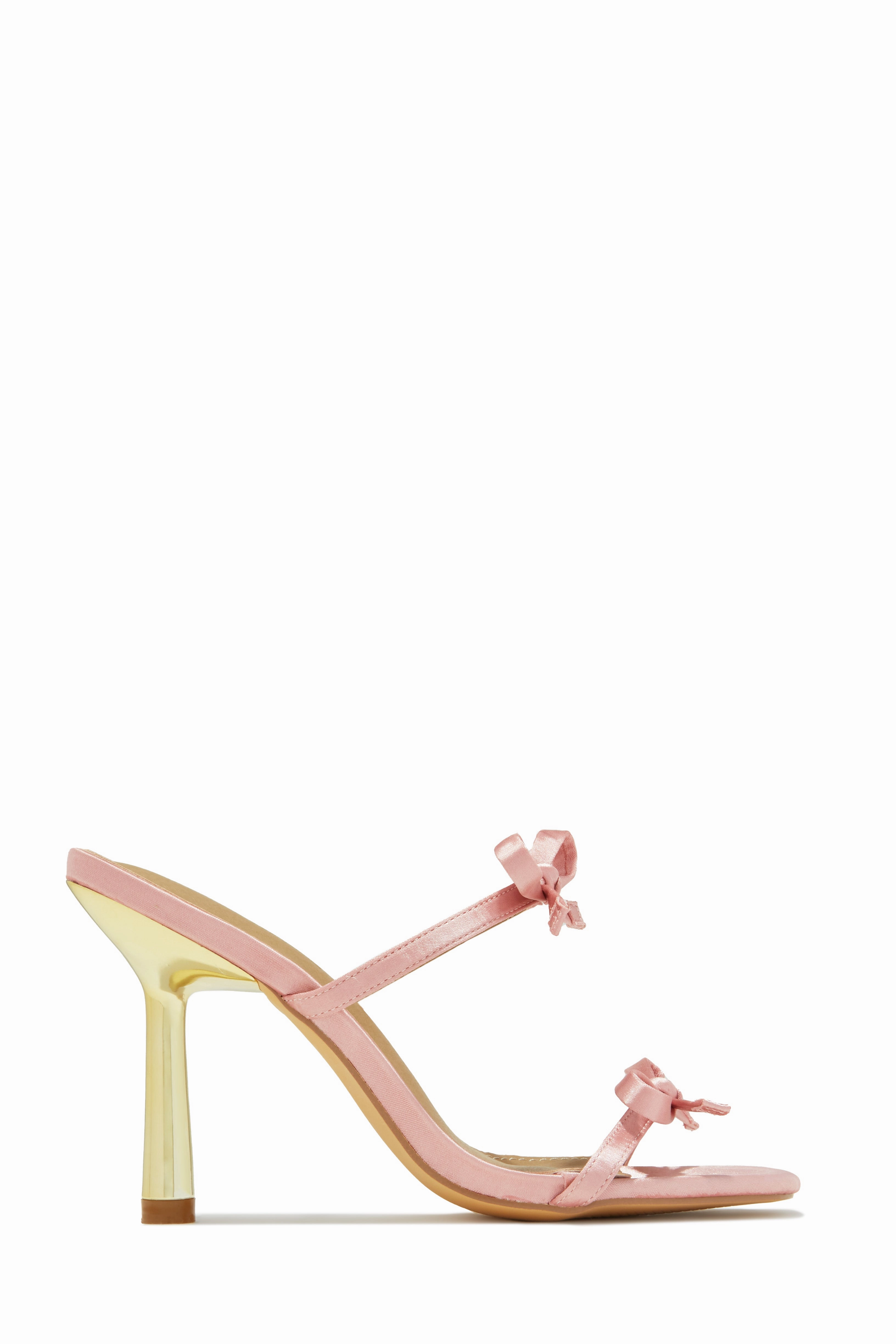 Simple Affair Bow Heel Mule - Black