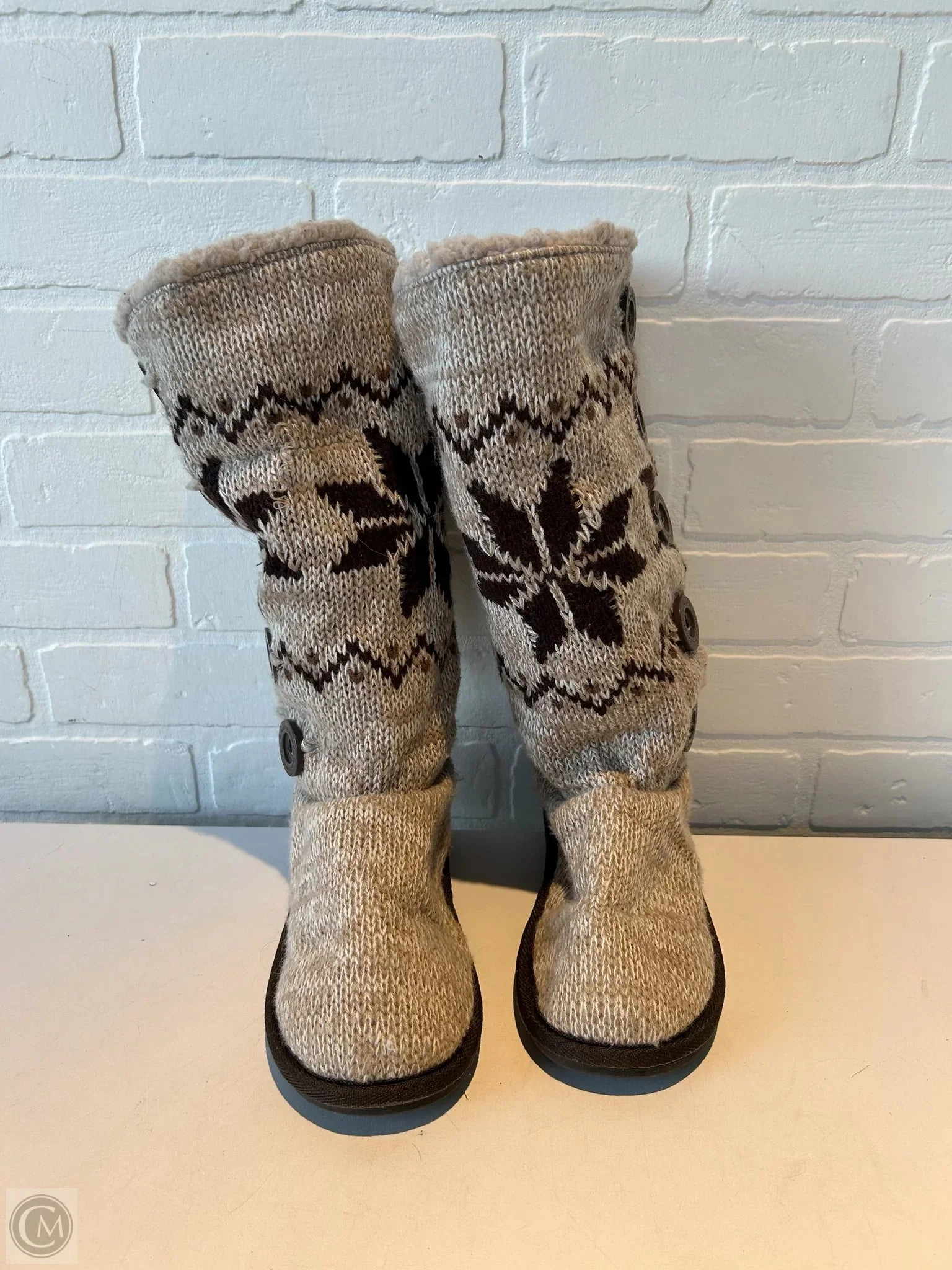 Slippers By Muk Luks In Brown & Tan