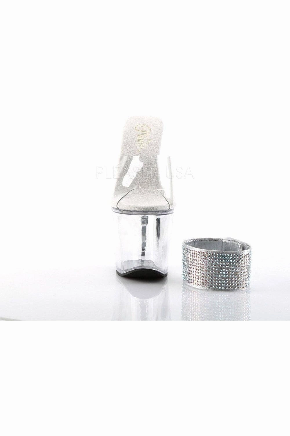 SS-REVOLVER-712 Platform Sandal  | Clear Vinyl