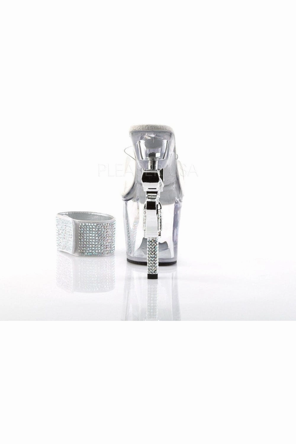 SS-REVOLVER-712 Platform Sandal  | Clear Vinyl