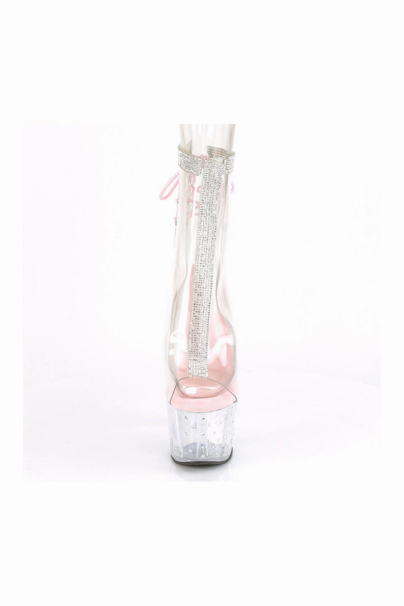 STARDUST-1018C-2RS Exotic Ankle Boot | Clear Vinyl