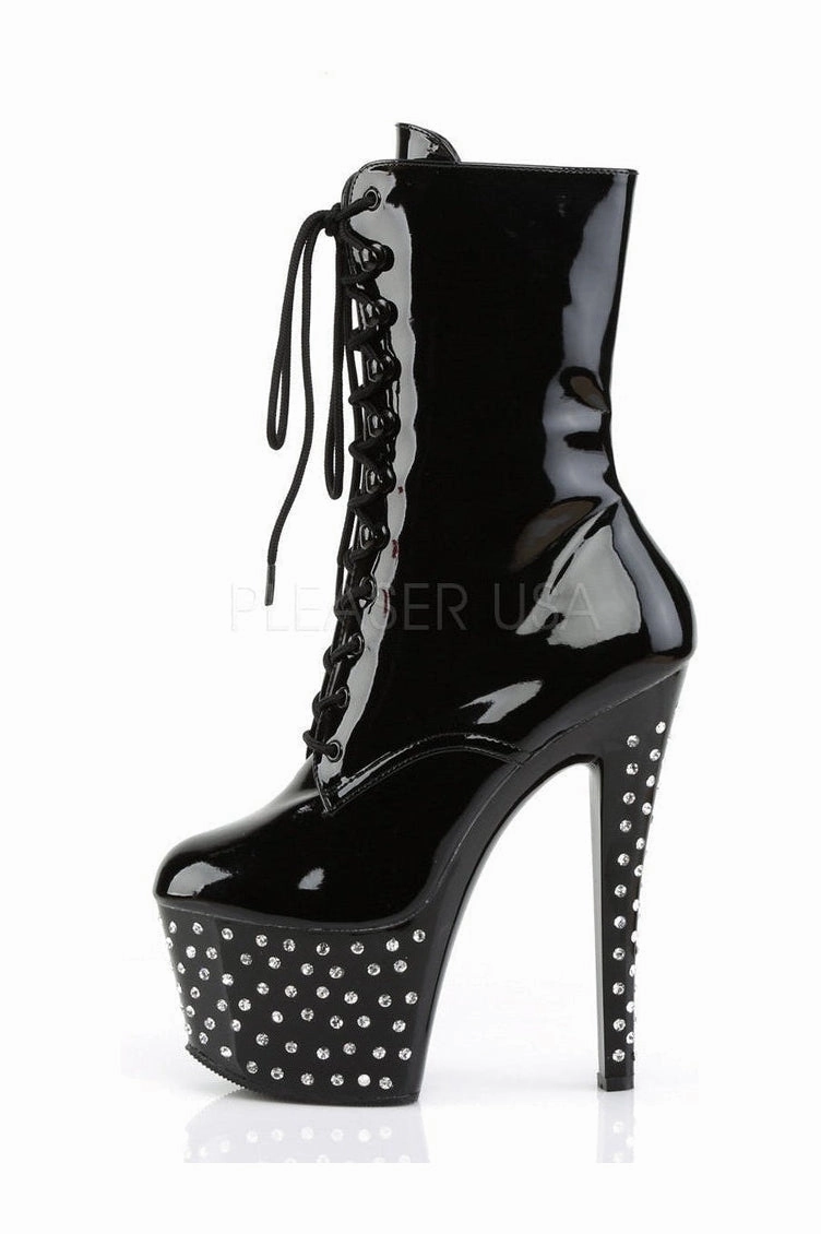 STARDUST-1020-7 Platform Boot  | Black Patent