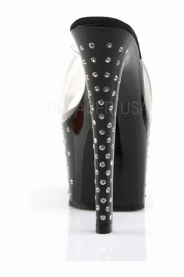 STARDUST-701 Platform Slide  | Black Vinyl