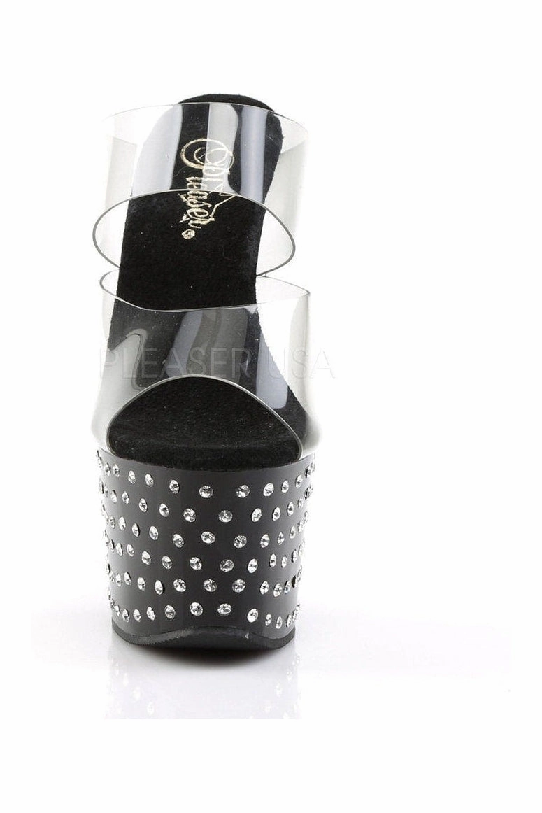 STARDUST-702 Platform Slide  | Black Vinyl