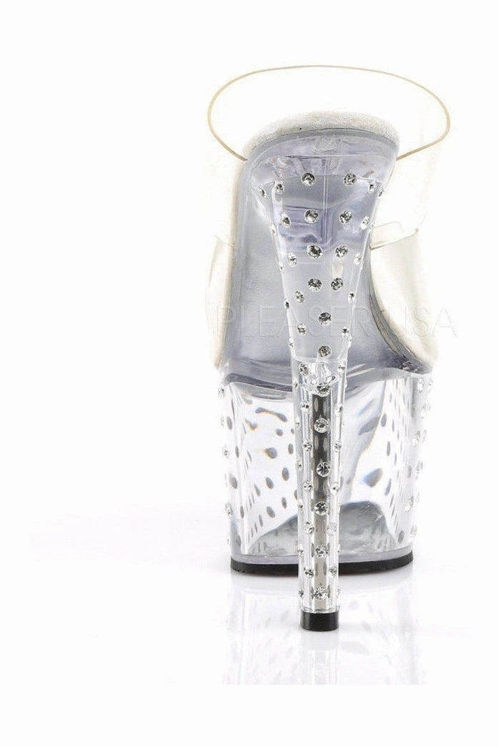 STARDUST-702 Platform Slide  | Clear Vinyl