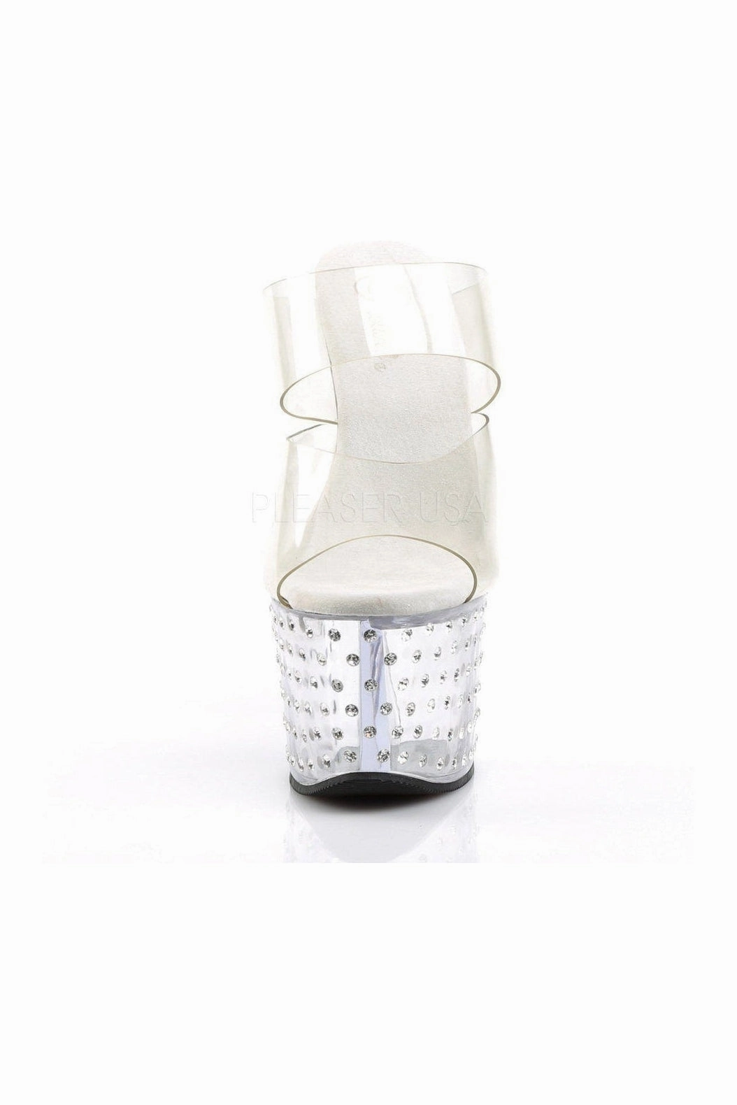STARDUST-702 Platform Slide  | Clear Vinyl