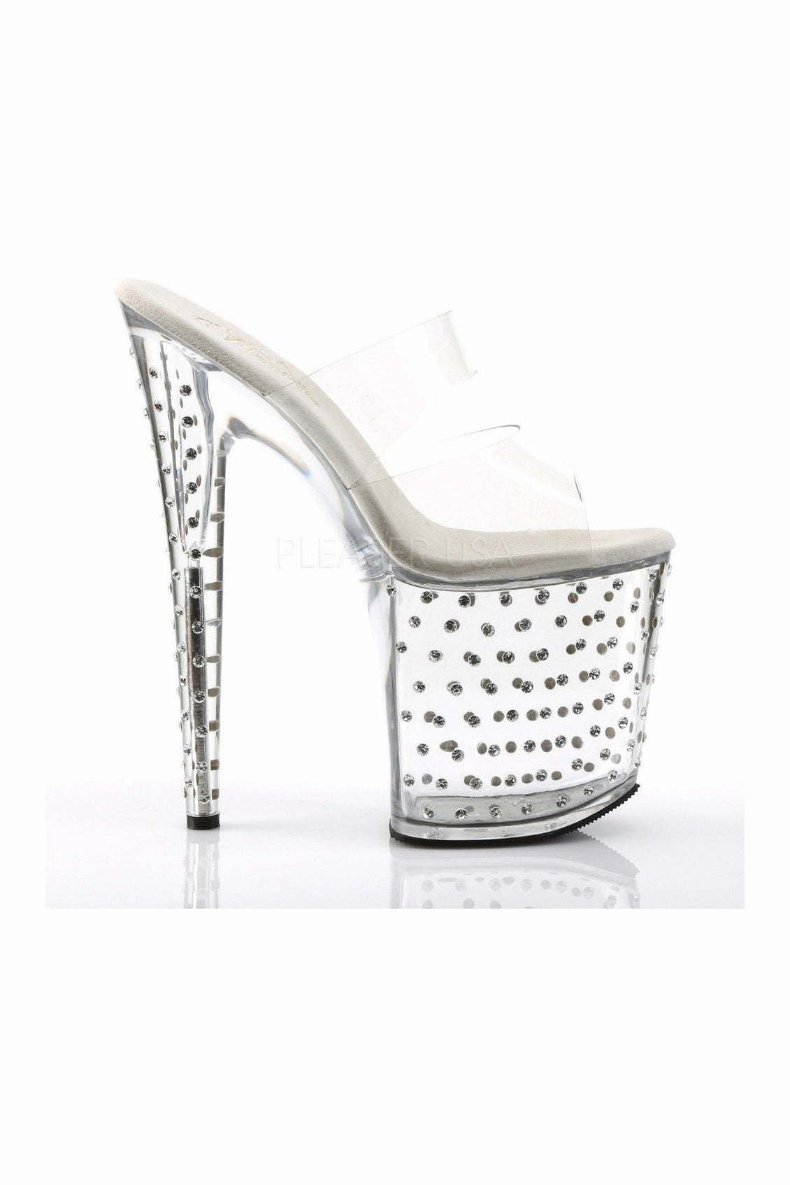 STARDUST-802 Platform Slide  | Clear Vinyl