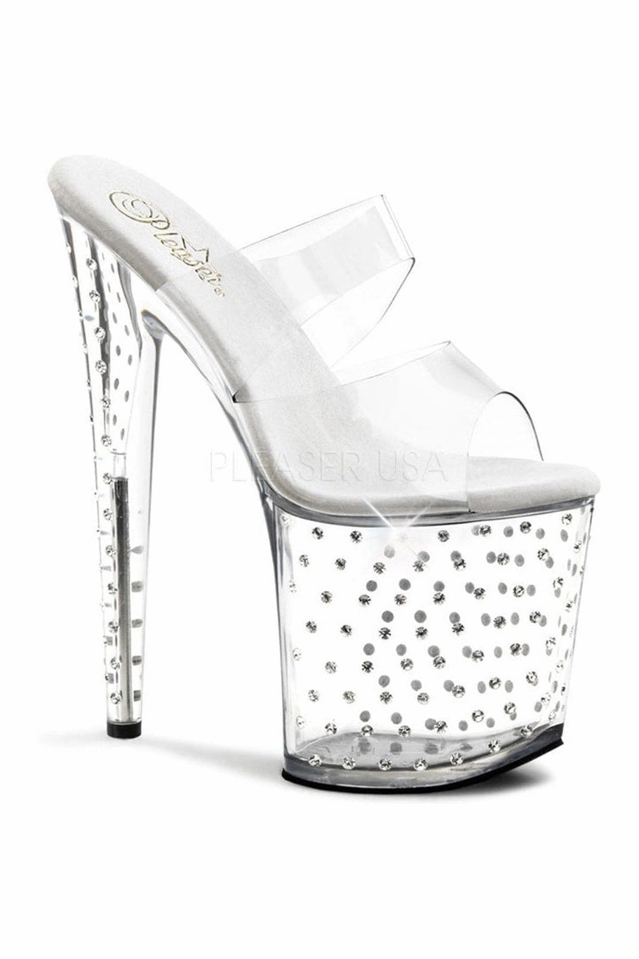 STARDUST-802 Platform Slide  | Clear Vinyl
