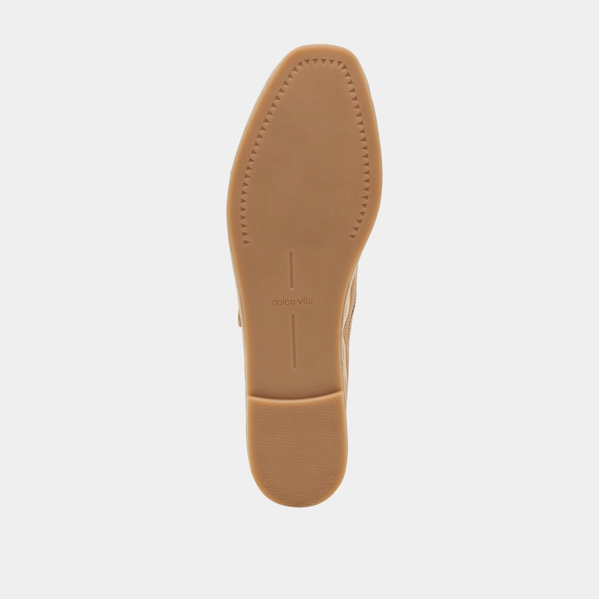 TAMEKA BALLET FLATS TAN STRIPE MESH