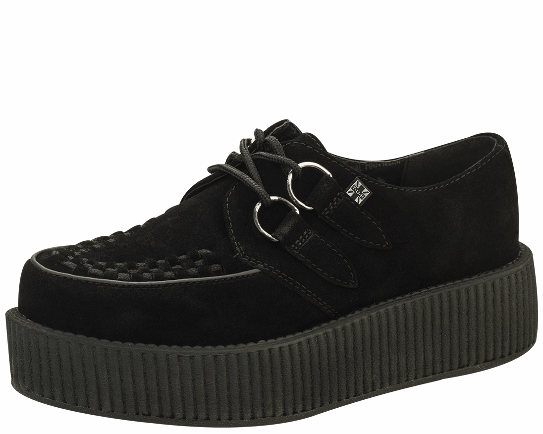 TUK-V7757 Black Suede Viva Mondo Creepers