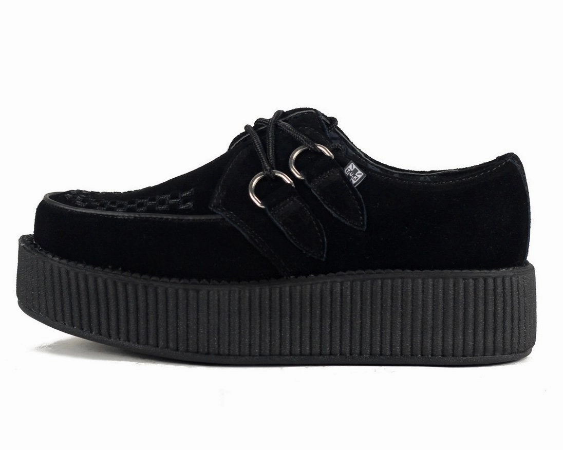 TUK-V7757 Black Suede Viva Mondo Creepers