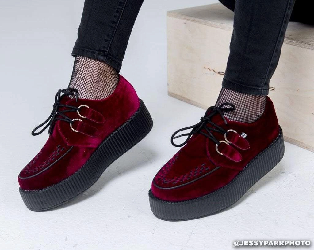 TUK-V8463 Dark Red Velvet Viva Mondo Creepers