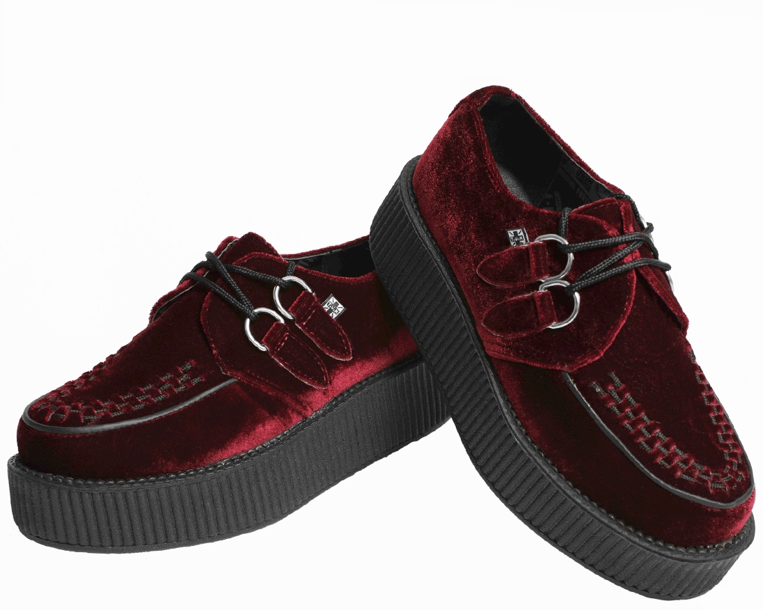 TUK-V8463 Dark Red Velvet Viva Mondo Creepers