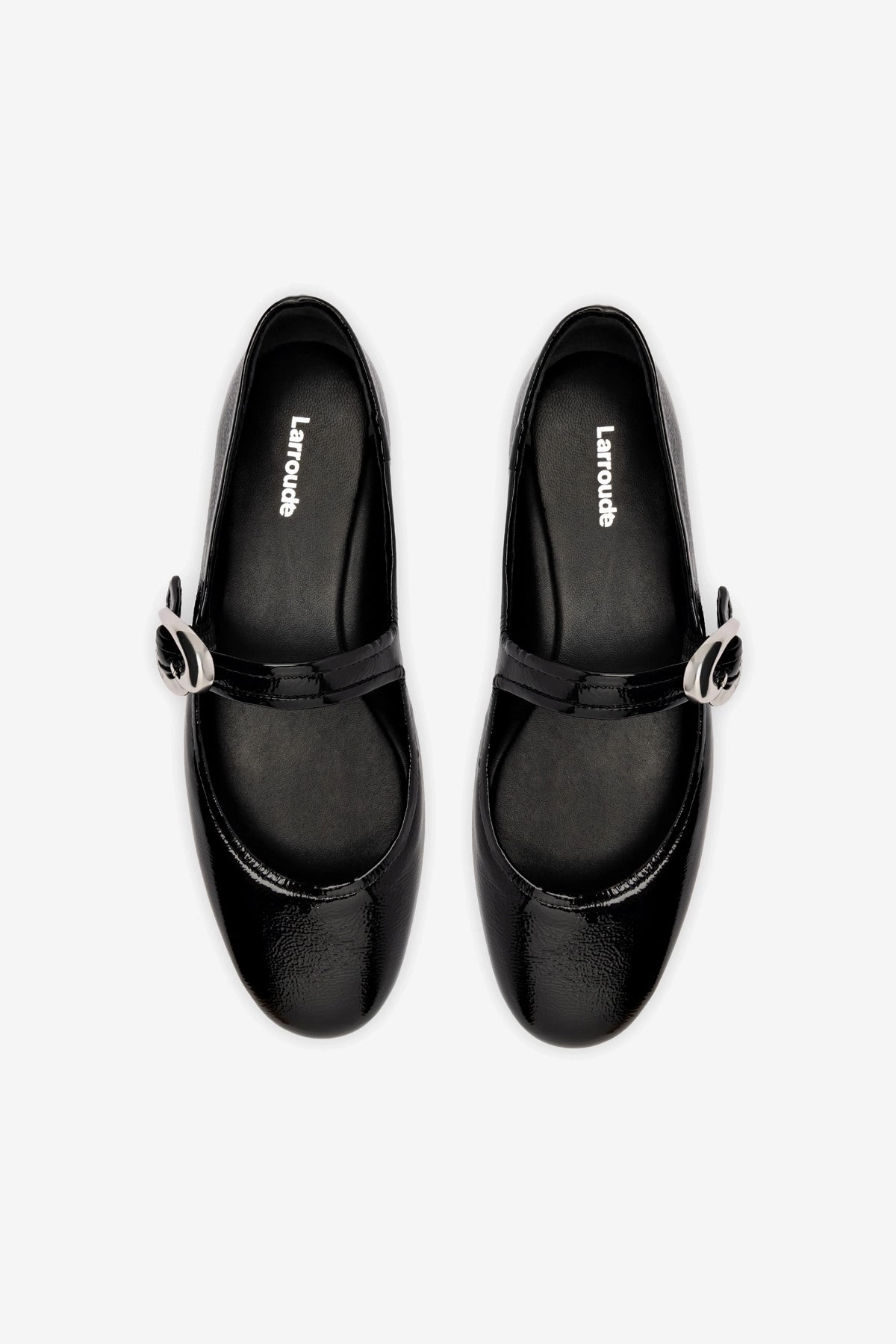 Verona Ballet Flat In Black Patent Leather