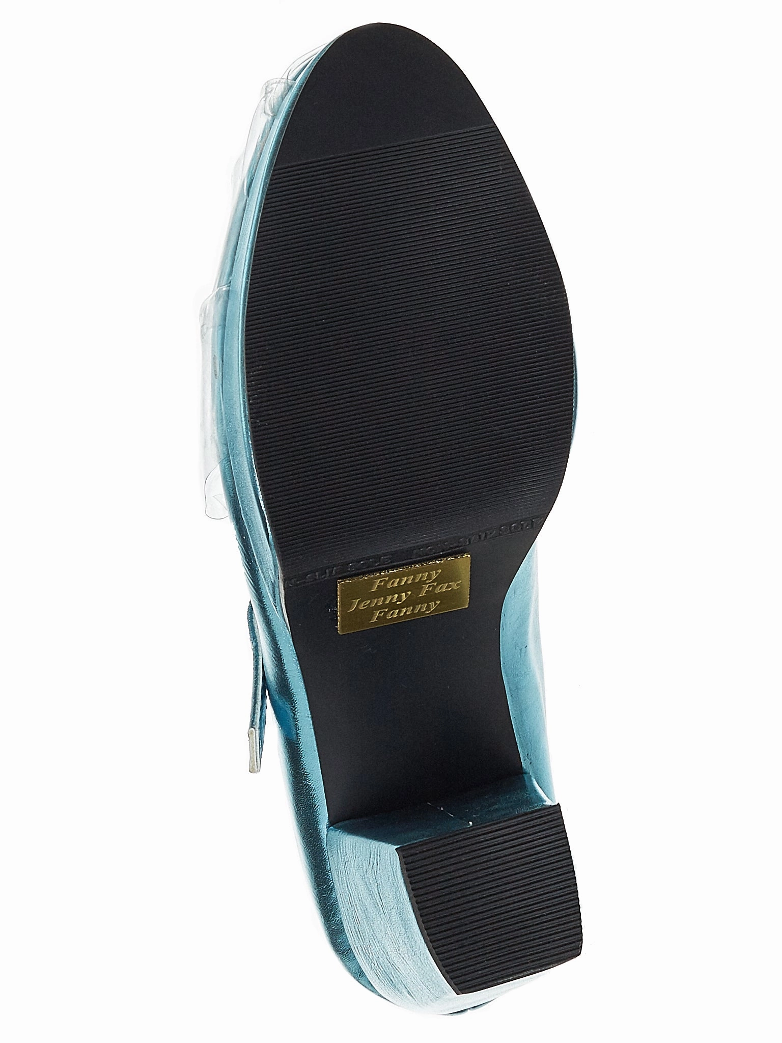 Vinyl Shield Heel (JFAW18SHOES1-BLUE-VINYL)
