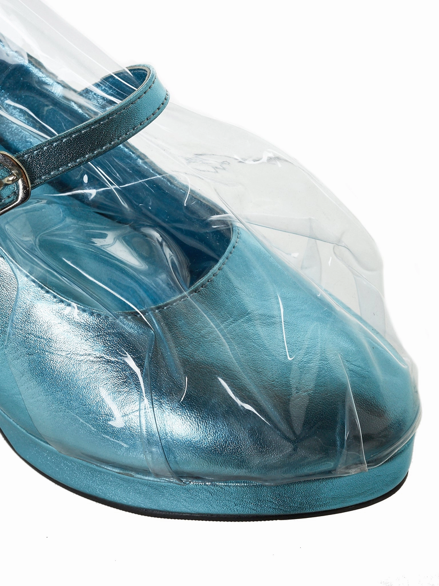 Vinyl Shield Heel (JFAW18SHOES1-BLUE-VINYL)