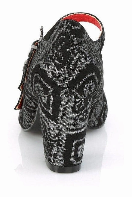 VIVIKA-38 Mary Jane | Black Faux Leather