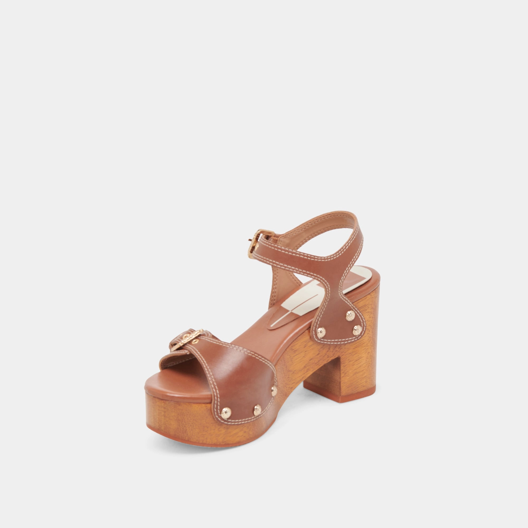 YANDY HEELS COGNAC LEATHER