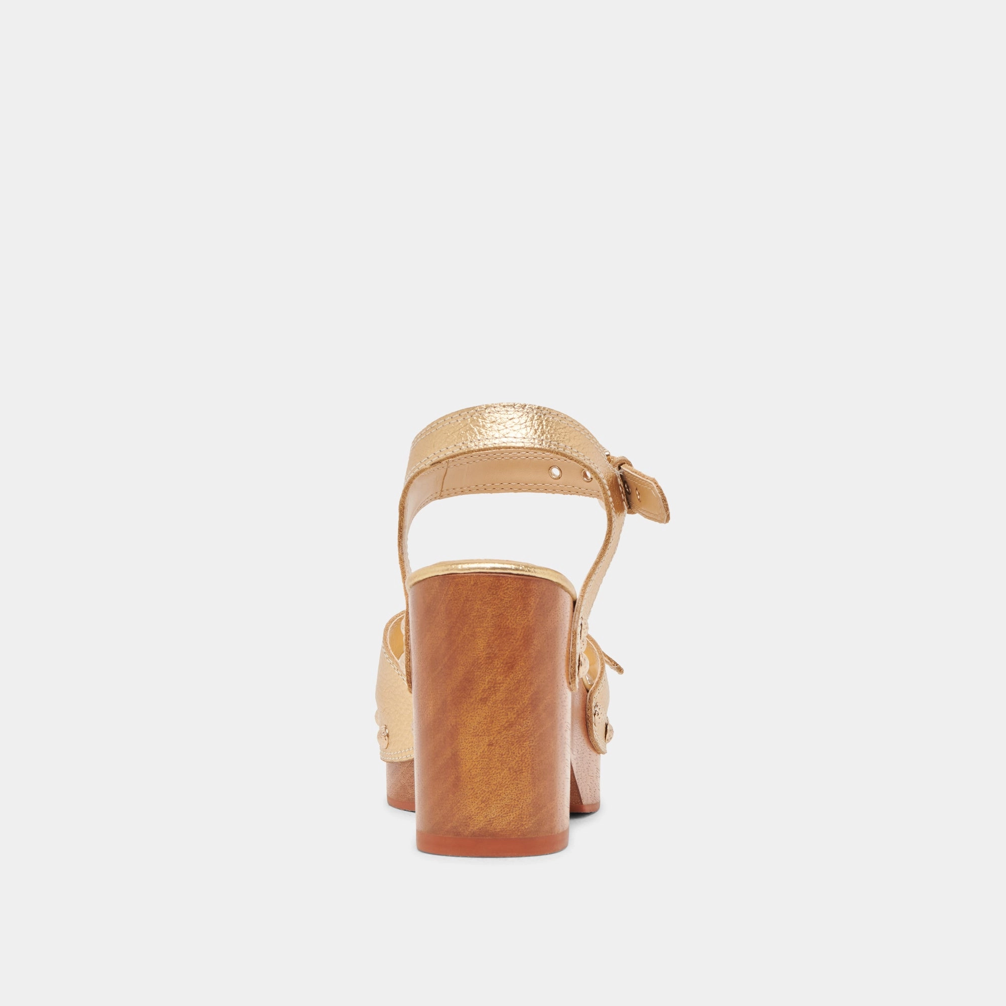 YANDY HEELS GOLD LEATHER